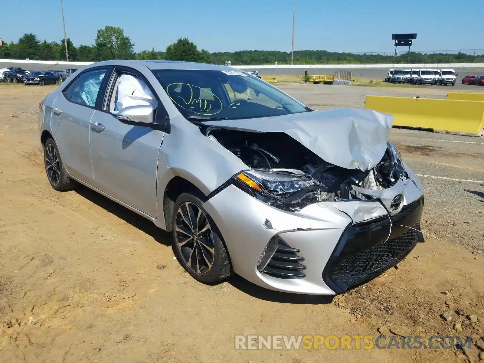 1 Photograph of a damaged car 5YFBURHEXKP896141 TOYOTA COROLLA 2019