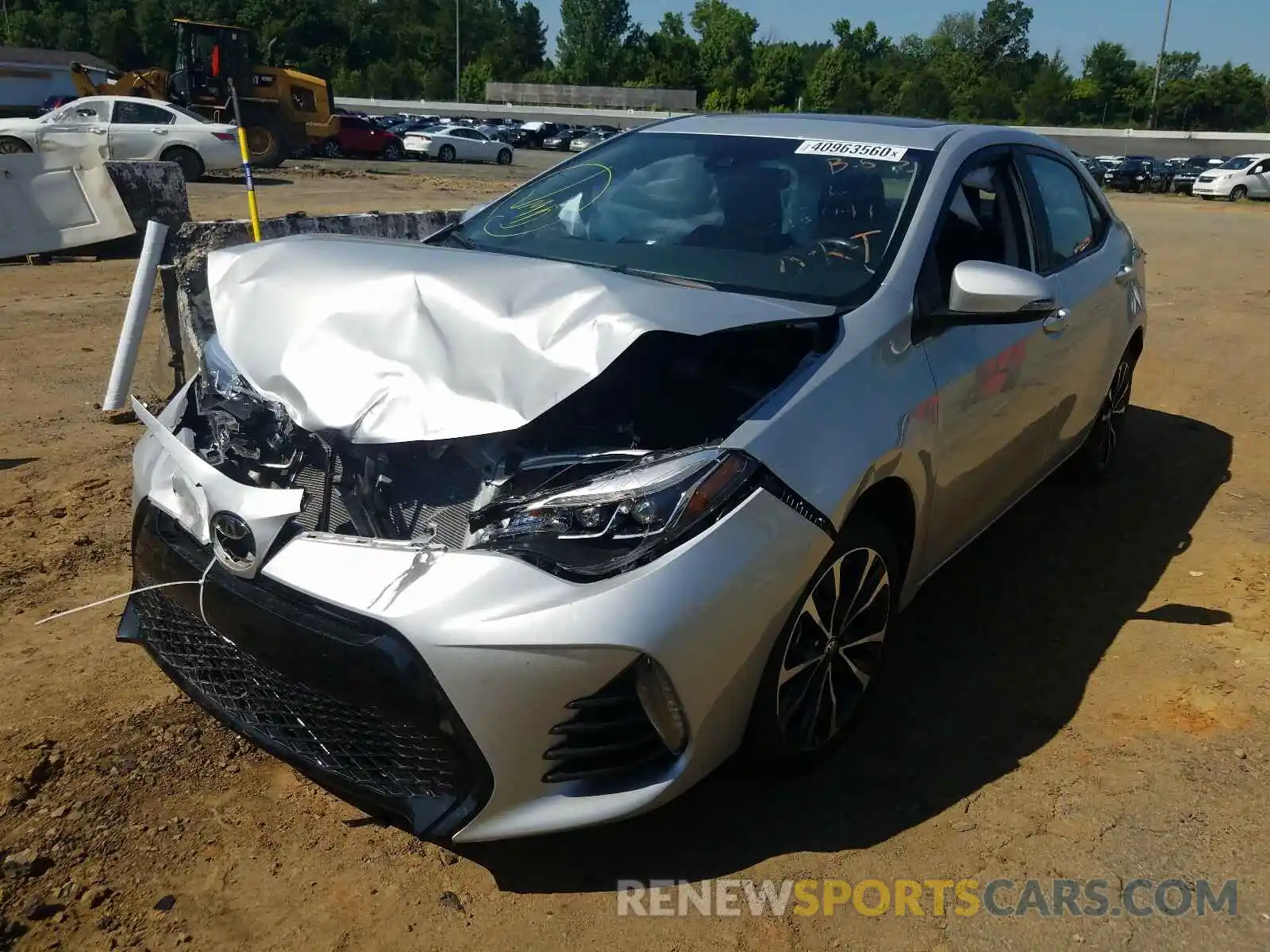 2 Photograph of a damaged car 5YFBURHEXKP896141 TOYOTA COROLLA 2019