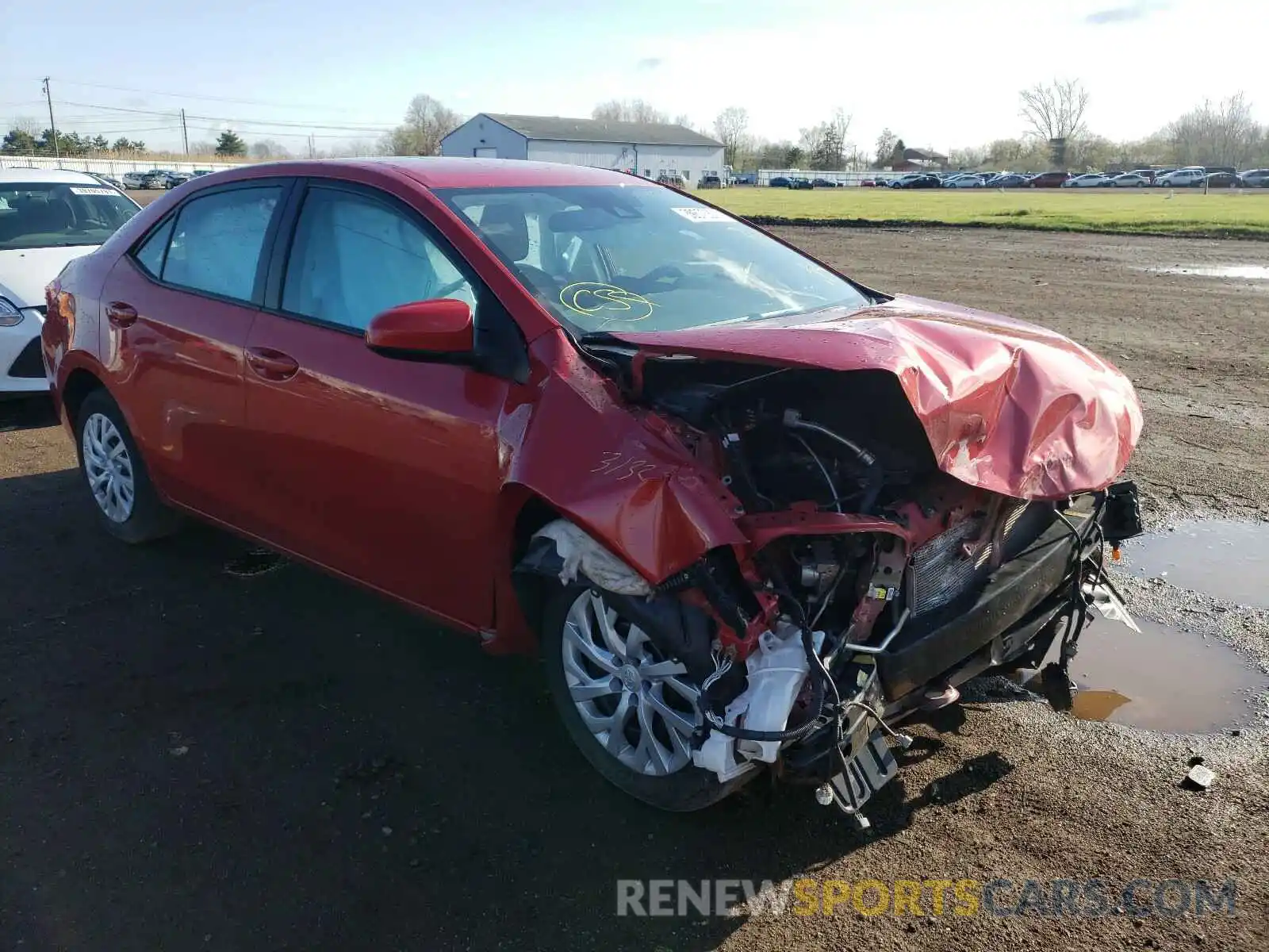 1 Photograph of a damaged car 5YFBURHEXKP896317 TOYOTA COROLLA 2019