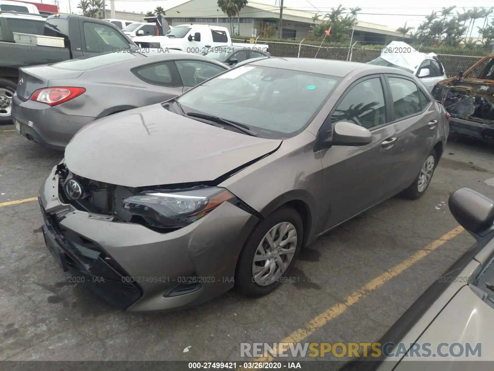 2 Photograph of a damaged car 5YFBURHEXKP897144 TOYOTA COROLLA 2019