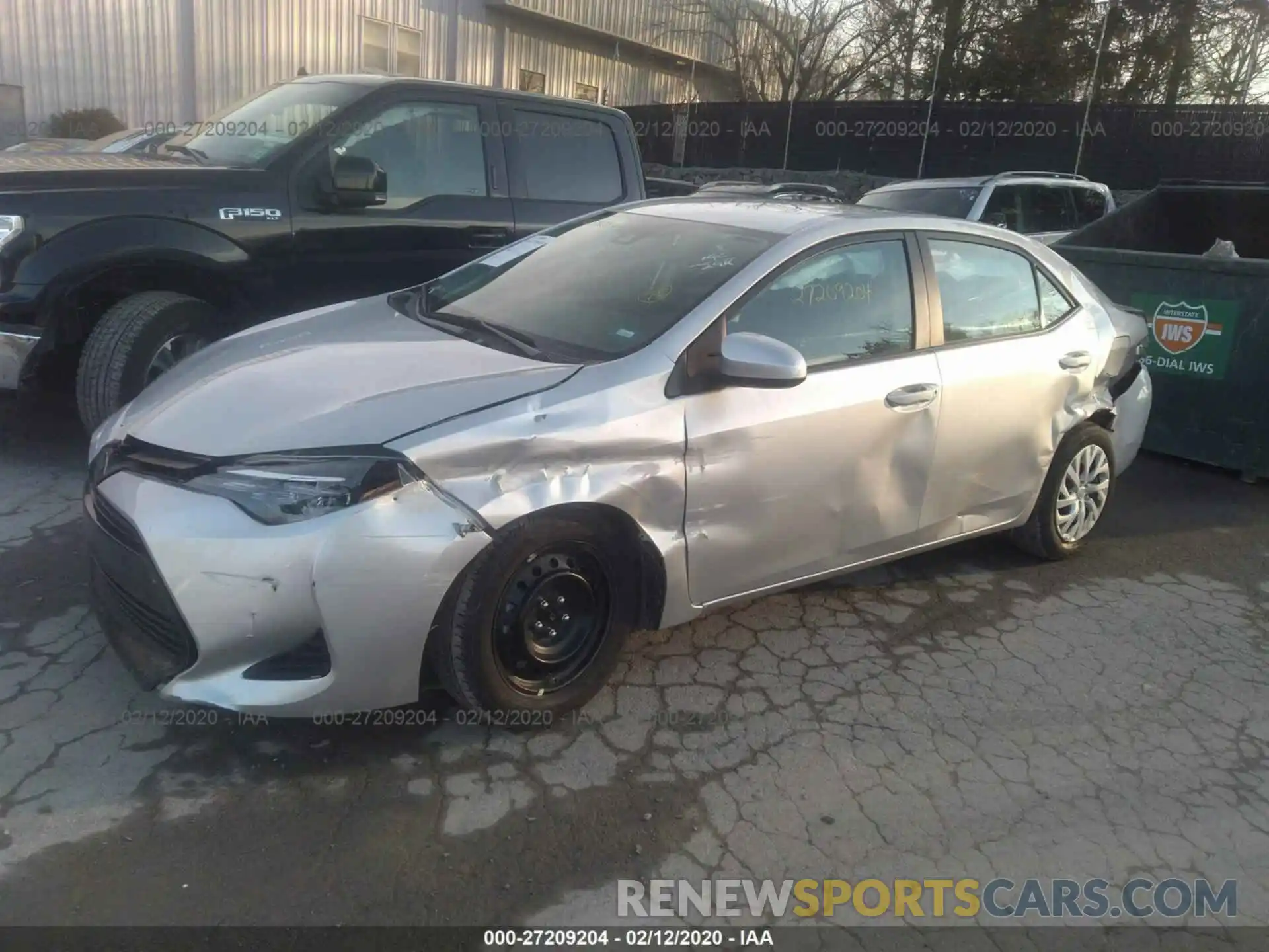 2 Photograph of a damaged car 5YFBURHEXKP897516 TOYOTA COROLLA 2019