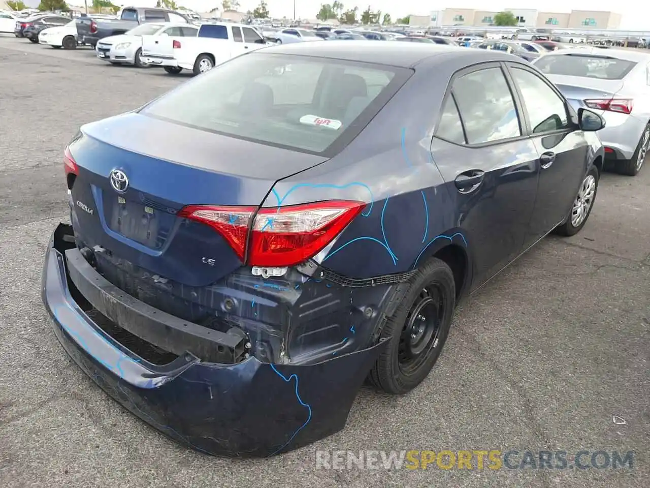 4 Photograph of a damaged car 5YFBURHEXKP897693 TOYOTA COROLLA 2019