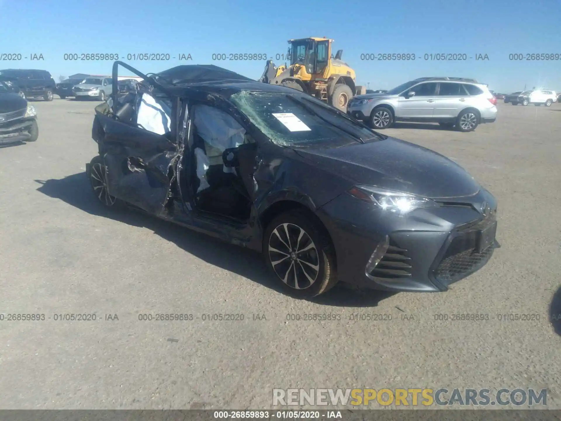 1 Photograph of a damaged car 5YFBURHEXKP898259 TOYOTA COROLLA 2019