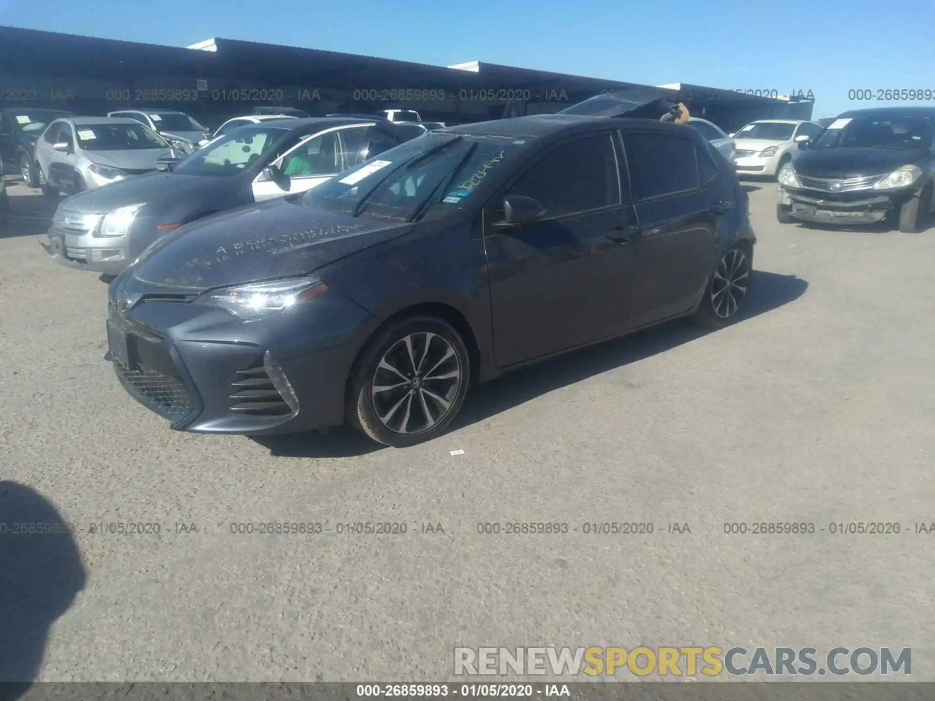 2 Photograph of a damaged car 5YFBURHEXKP898259 TOYOTA COROLLA 2019