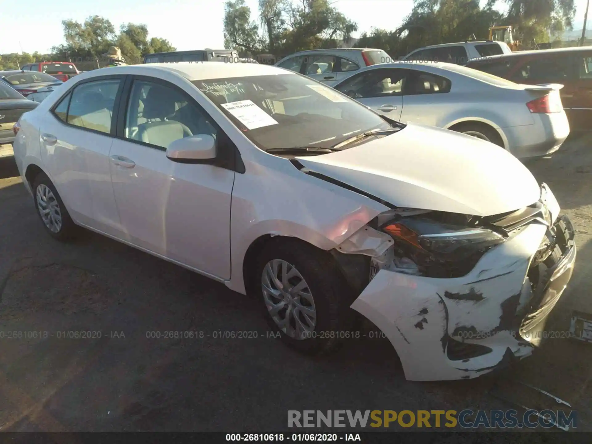 1 Photograph of a damaged car 5YFBURHEXKP898701 TOYOTA COROLLA 2019