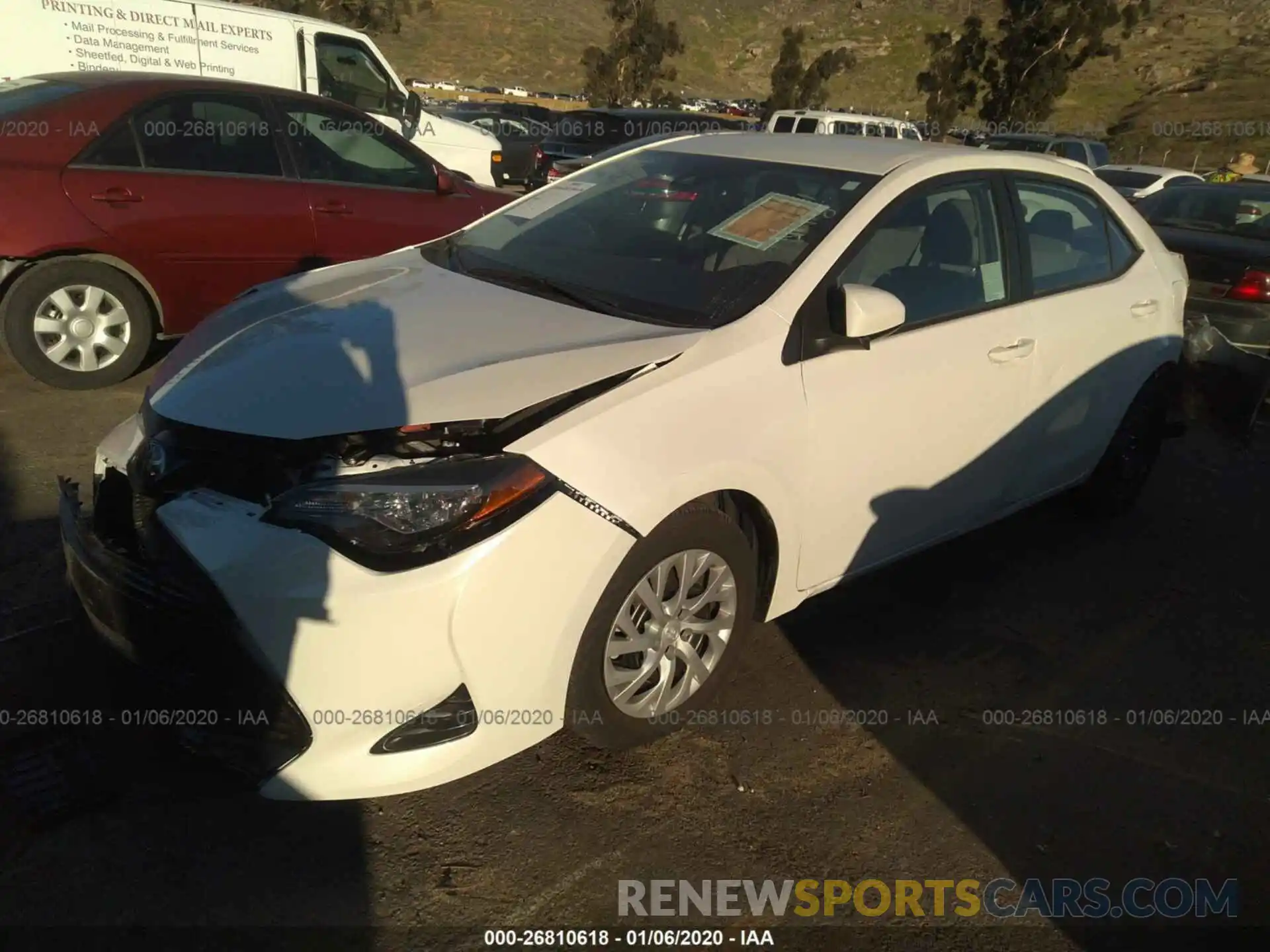 2 Photograph of a damaged car 5YFBURHEXKP898701 TOYOTA COROLLA 2019