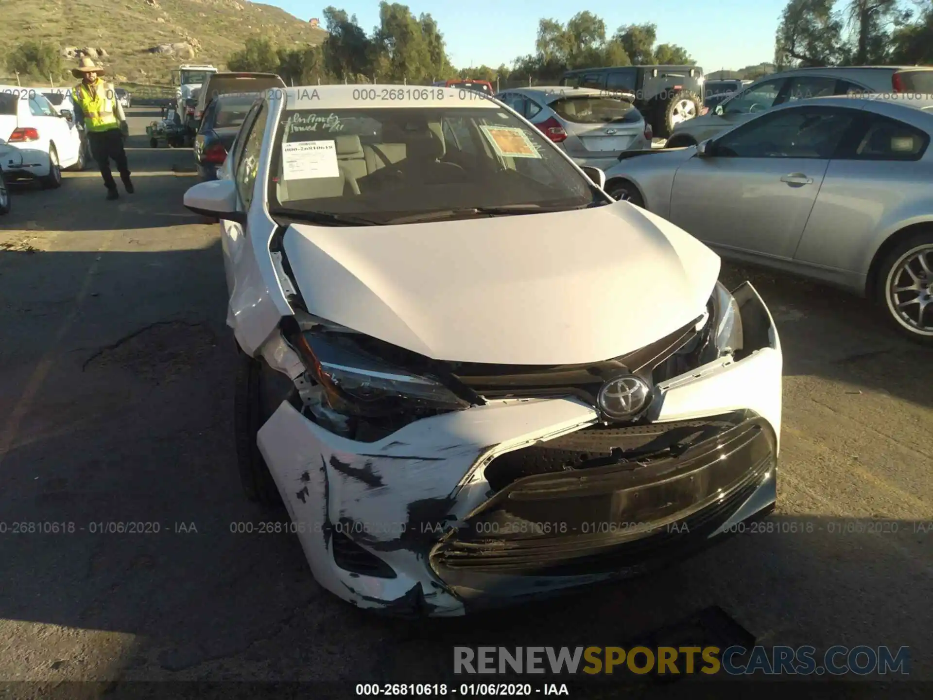 6 Photograph of a damaged car 5YFBURHEXKP898701 TOYOTA COROLLA 2019