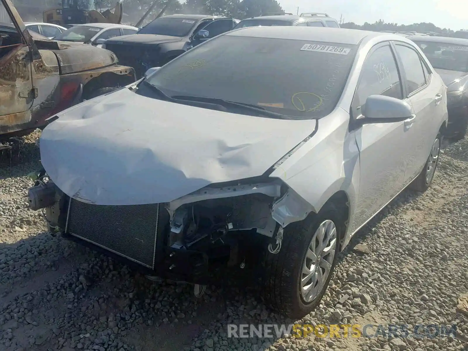 2 Photograph of a damaged car 5YFBURHEXKP898844 TOYOTA COROLLA 2019