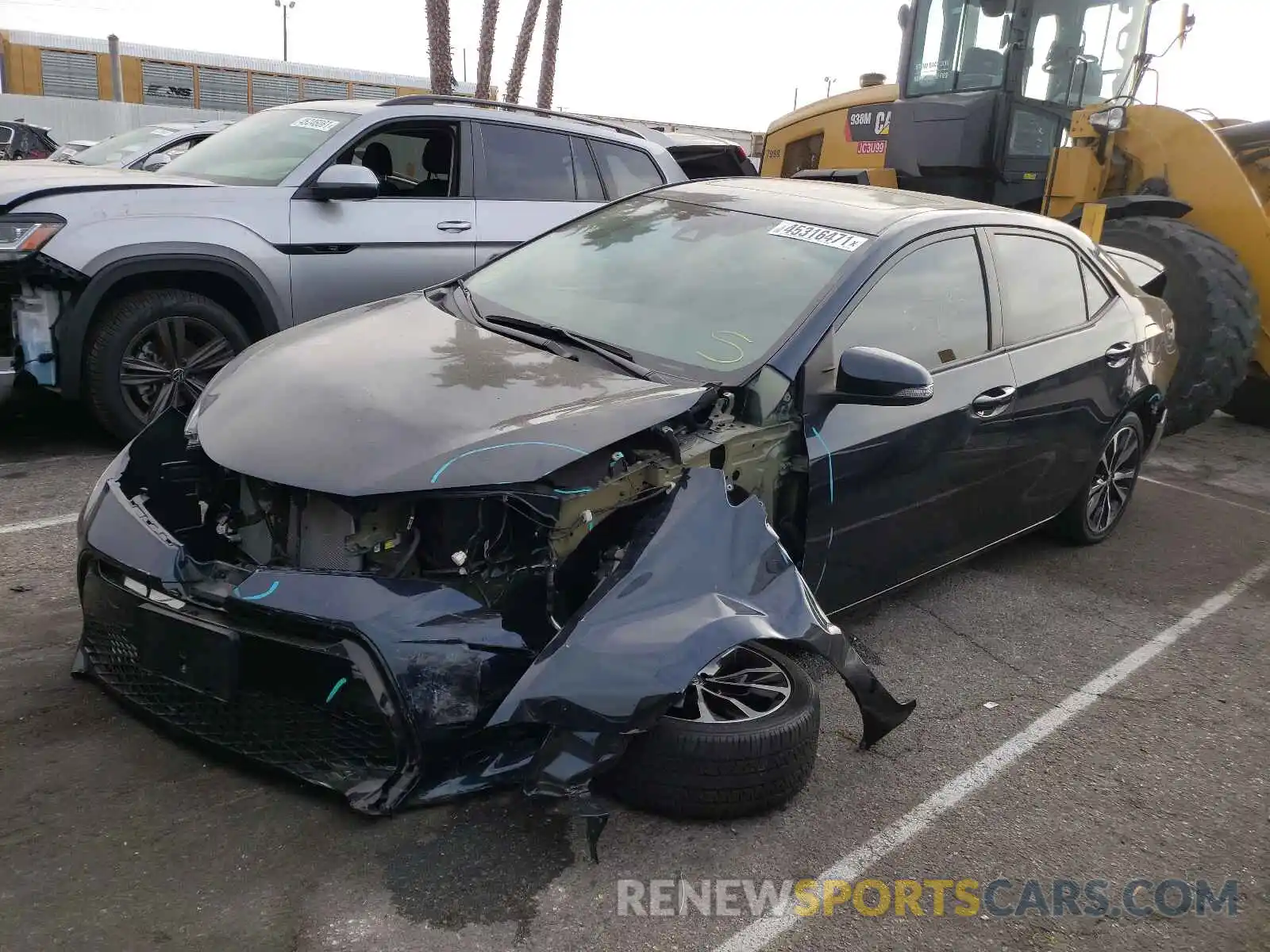 2 Photograph of a damaged car 5YFBURHEXKP899105 TOYOTA COROLLA 2019