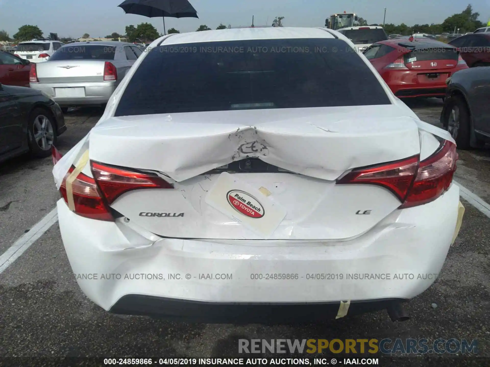 6 Photograph of a damaged car 5YFBURHEXKP899234 TOYOTA COROLLA 2019