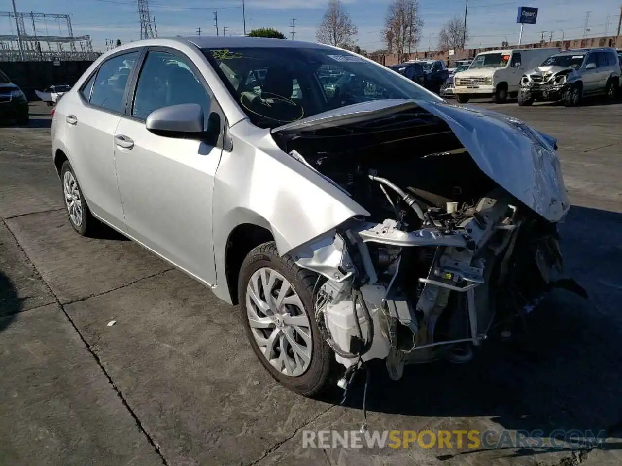 1 Photograph of a damaged car 5YFBURHEXKP900124 TOYOTA COROLLA 2019