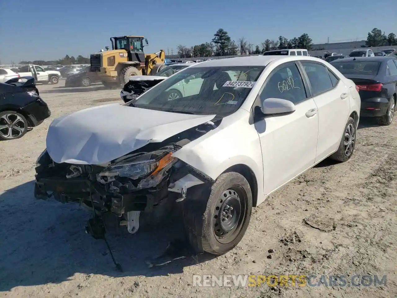 2 Photograph of a damaged car 5YFBURHEXKP900608 TOYOTA COROLLA 2019