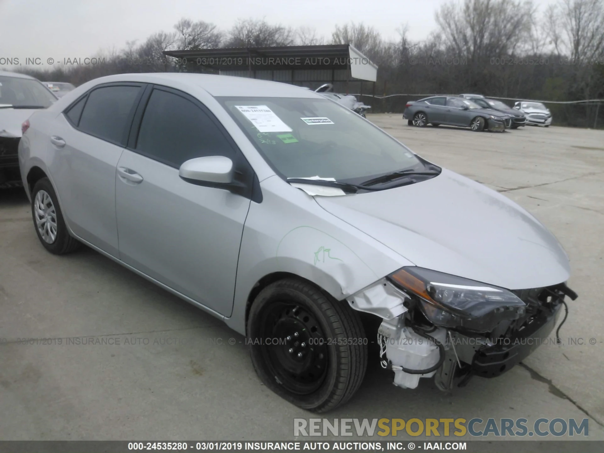 1 Photograph of a damaged car 5YFBURHEXKP901631 TOYOTA COROLLA 2019