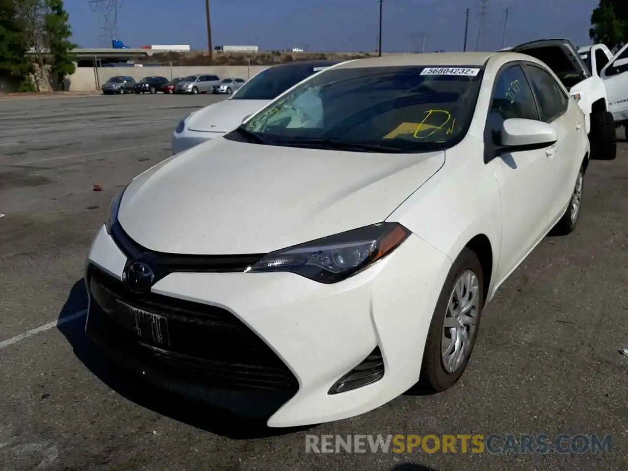 2 Photograph of a damaged car 5YFBURHEXKP902326 TOYOTA COROLLA 2019