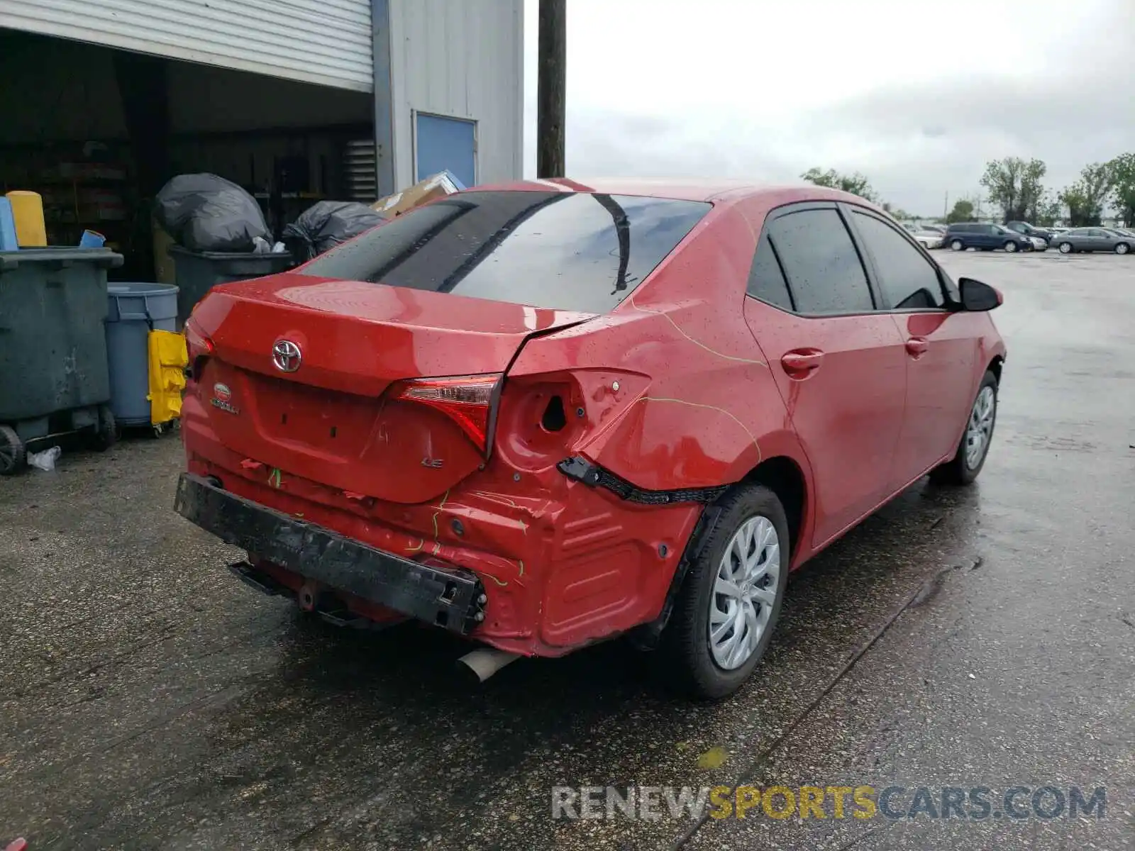 4 Photograph of a damaged car 5YFBURHEXKP902472 TOYOTA COROLLA 2019