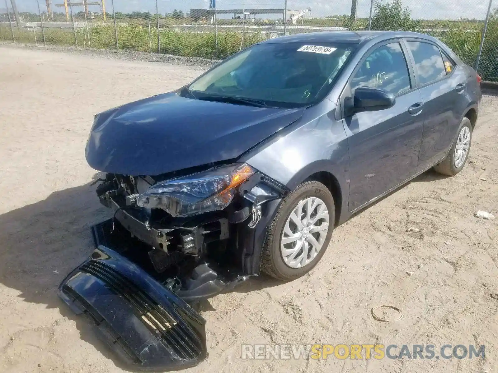 2 Photograph of a damaged car 5YFBURHEXKP903251 TOYOTA COROLLA 2019