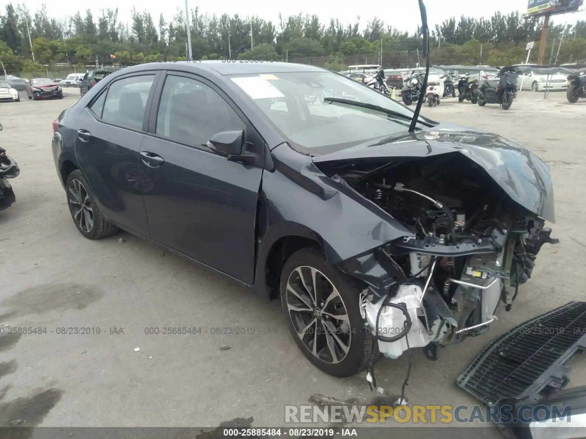 1 Photograph of a damaged car 5YFBURHEXKP904741 TOYOTA COROLLA 2019