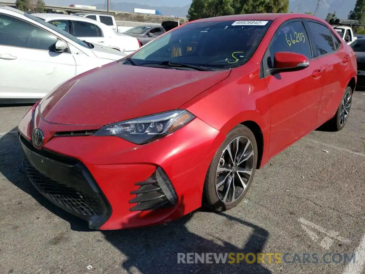 2 Photograph of a damaged car 5YFBURHEXKP904996 TOYOTA COROLLA 2019