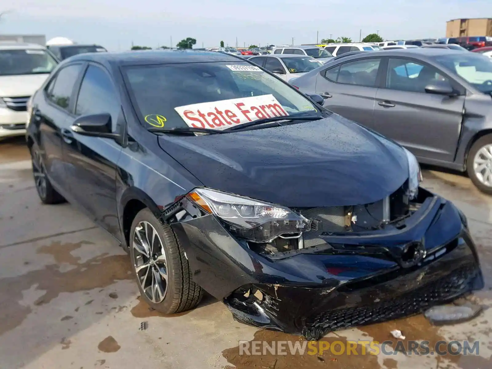 1 Photograph of a damaged car 5YFBURHEXKP905758 TOYOTA COROLLA 2019