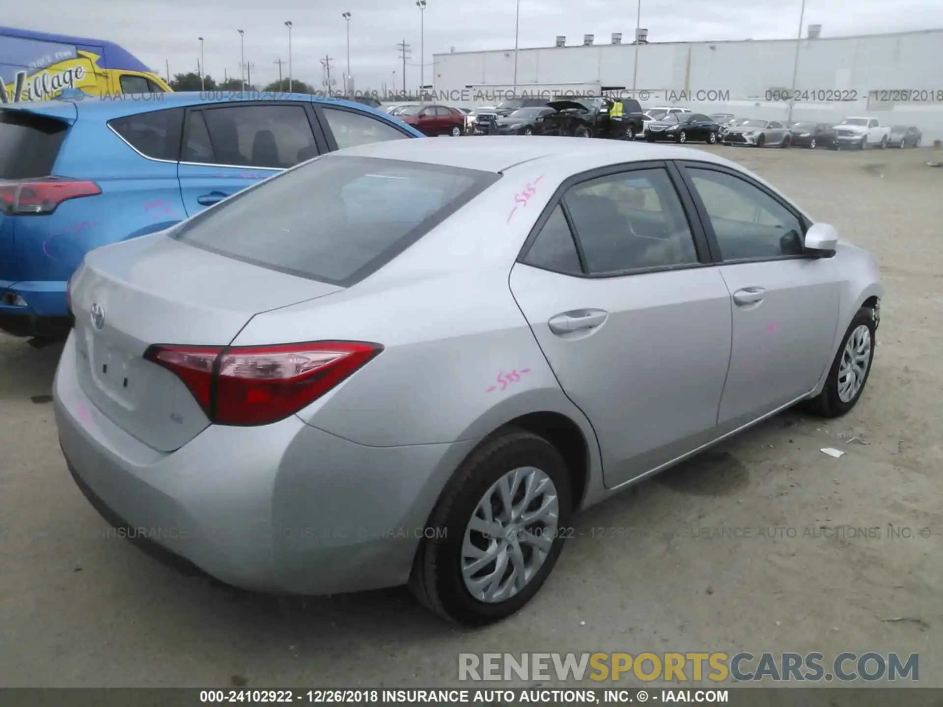 4 Photograph of a damaged car 5YFBURHEXKP906120 Toyota Corolla 2019