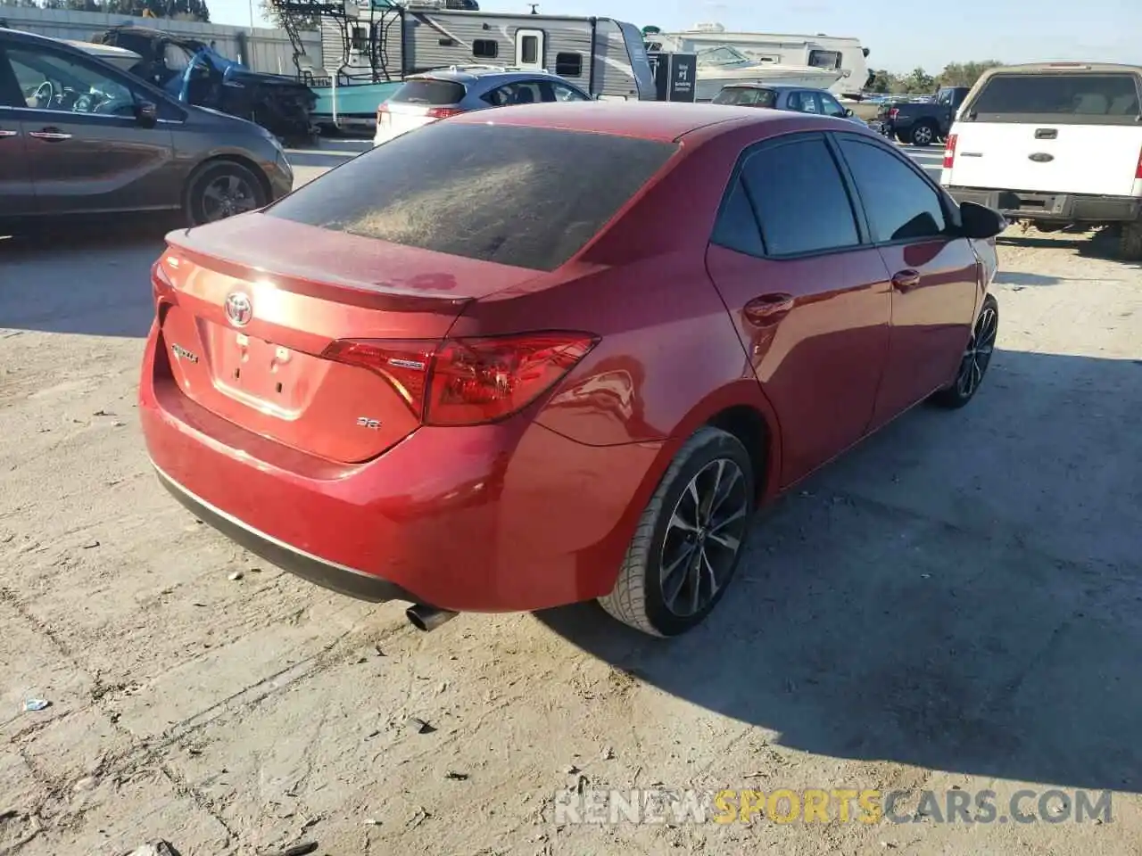 4 Photograph of a damaged car 5YFBURHEXKP906344 TOYOTA COROLLA 2019