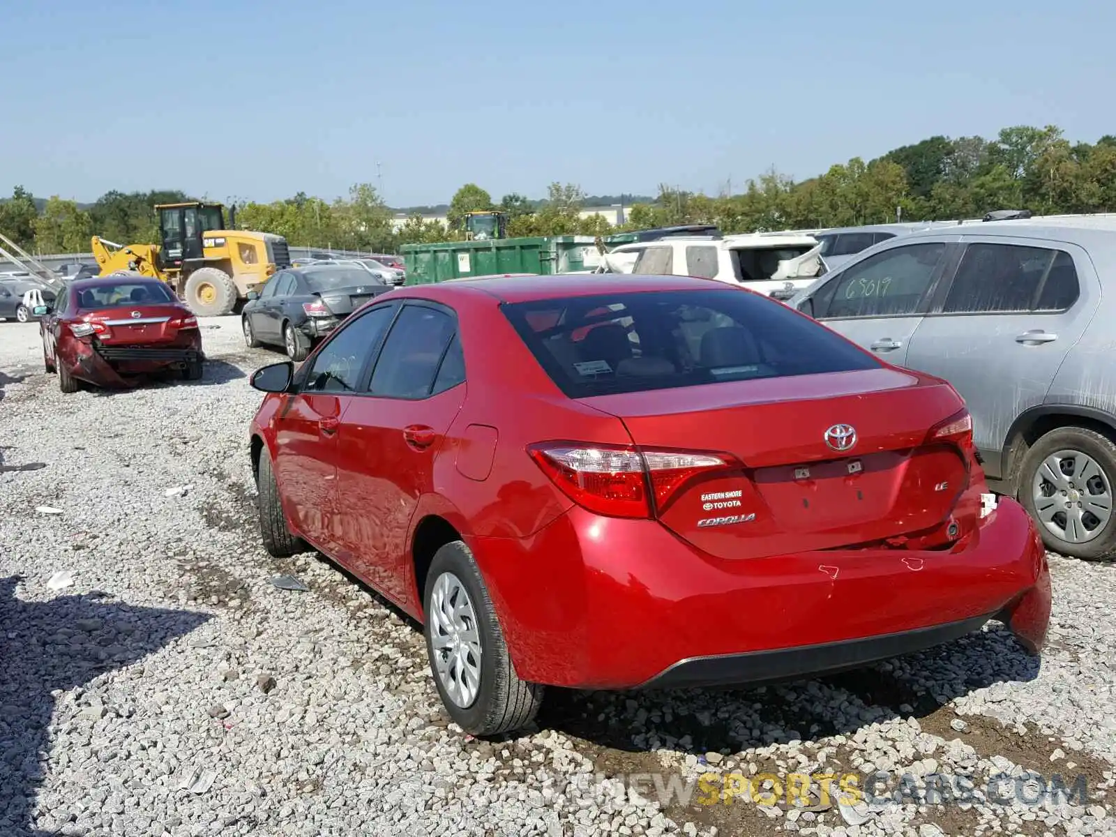 3 Photograph of a damaged car 5YFBURHEXKP906960 TOYOTA COROLLA 2019