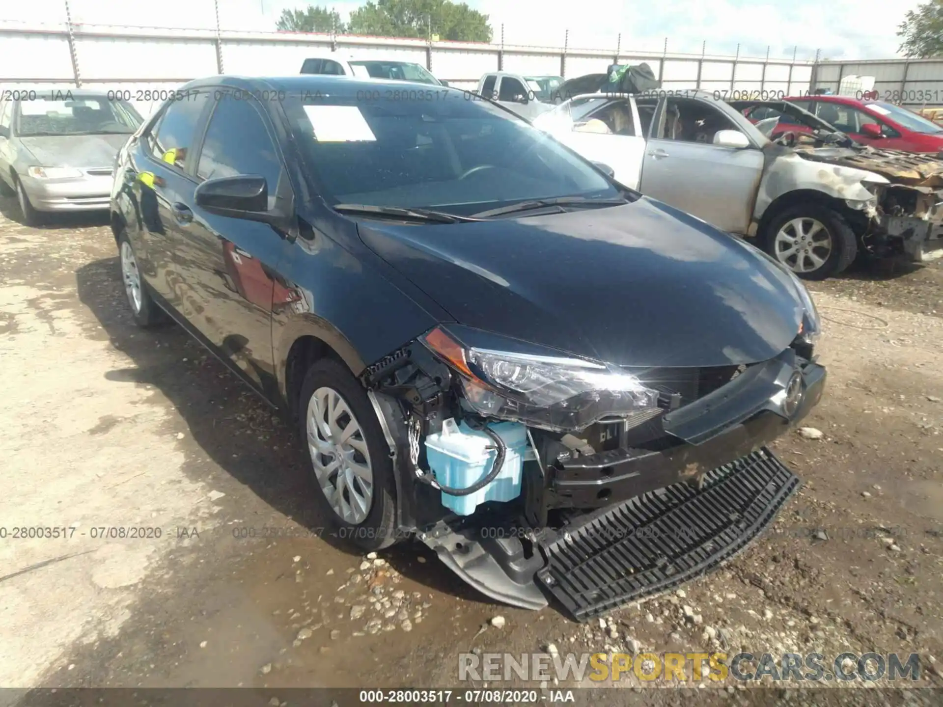 1 Photograph of a damaged car 5YFBURHEXKP907025 TOYOTA COROLLA 2019