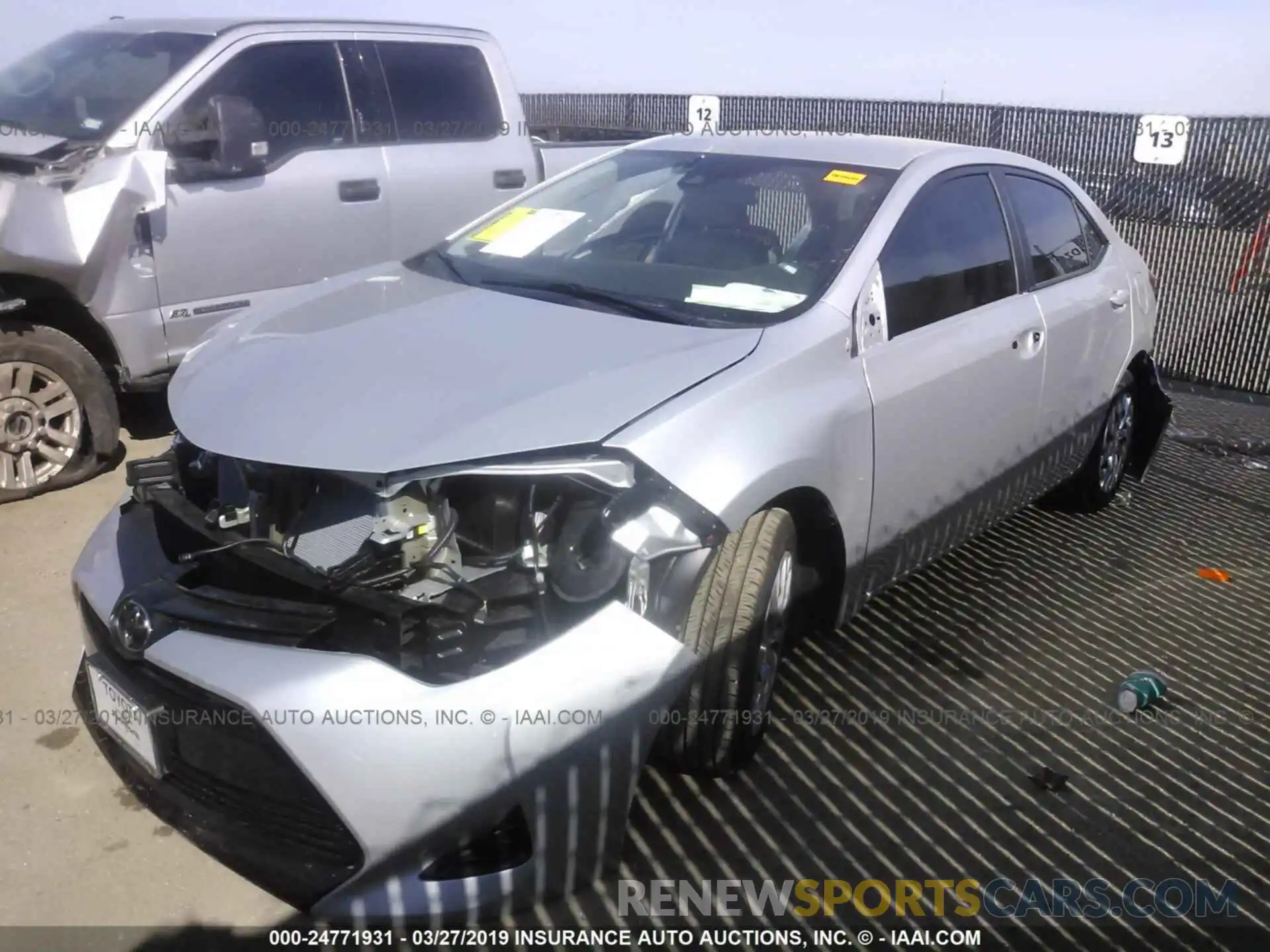 2 Photograph of a damaged car 5YFBURHEXKP907803 TOYOTA COROLLA 2019