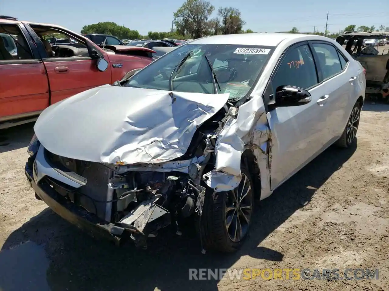 2 Photograph of a damaged car 5YFBURHEXKP909034 TOYOTA COROLLA 2019