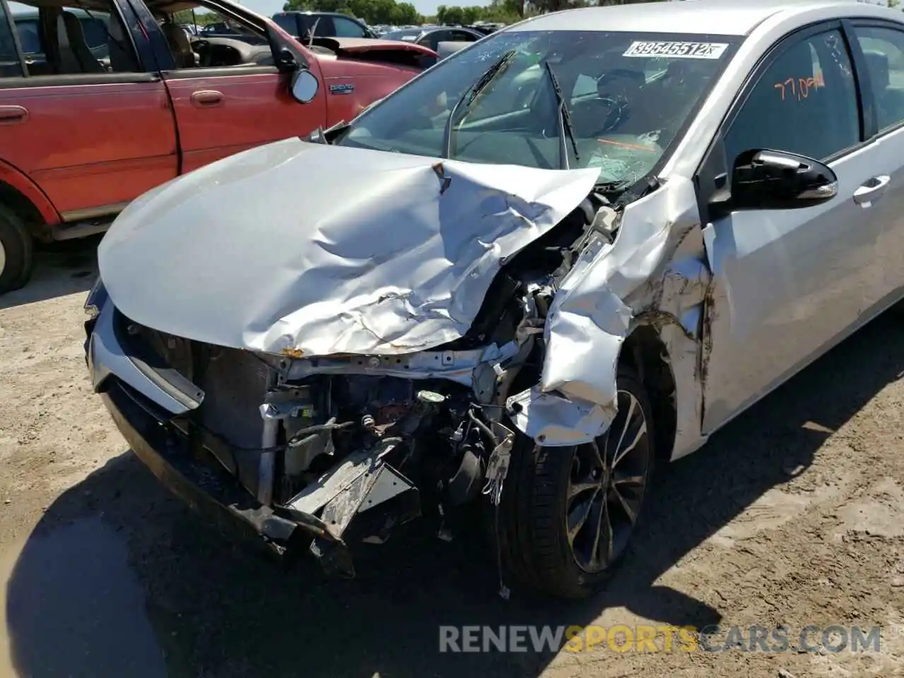 9 Photograph of a damaged car 5YFBURHEXKP909034 TOYOTA COROLLA 2019