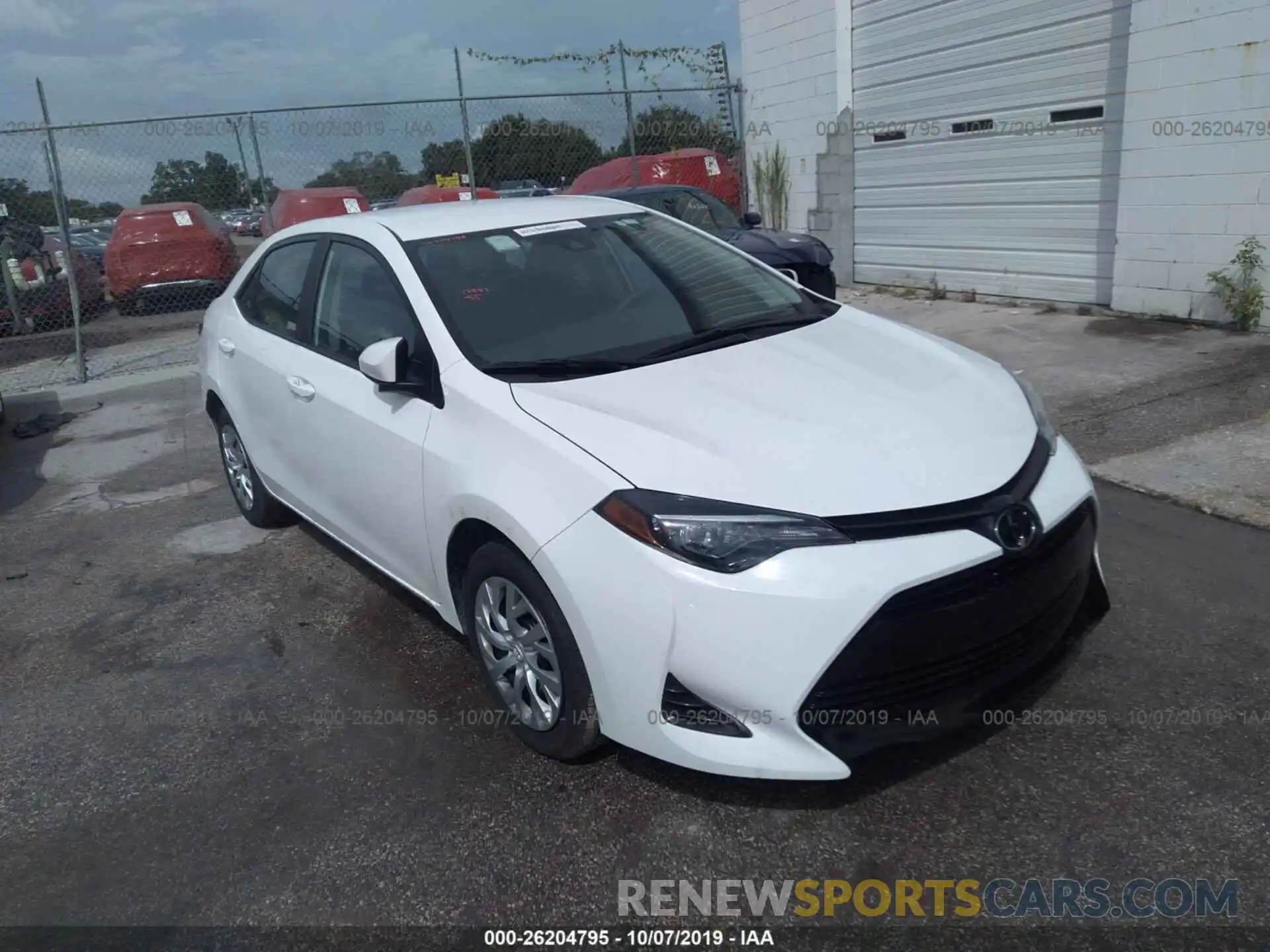 1 Photograph of a damaged car 5YFBURHEXKP909440 TOYOTA COROLLA 2019