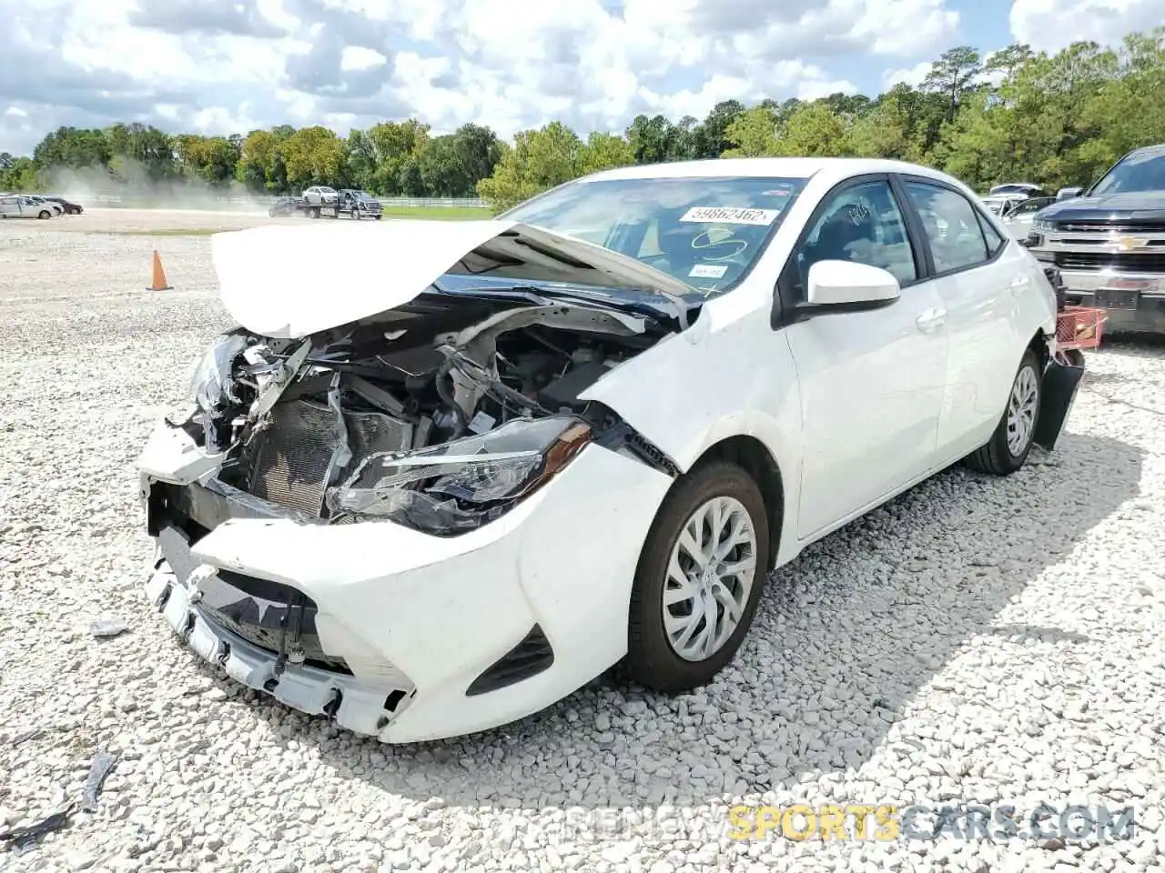 2 Photograph of a damaged car 5YFBURHEXKP909566 TOYOTA COROLLA 2019