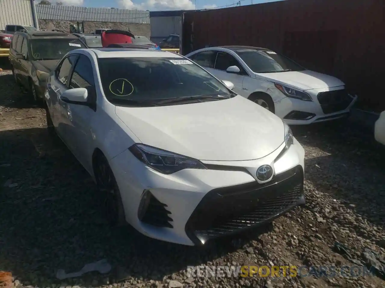 1 Photograph of a damaged car 5YFBURHEXKP909969 TOYOTA COROLLA 2019