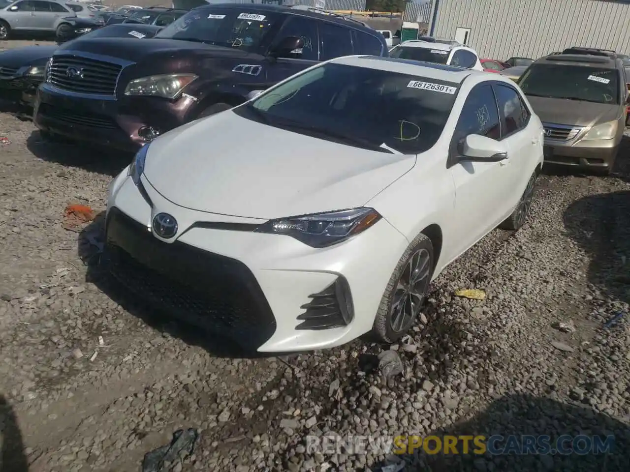 2 Photograph of a damaged car 5YFBURHEXKP909969 TOYOTA COROLLA 2019