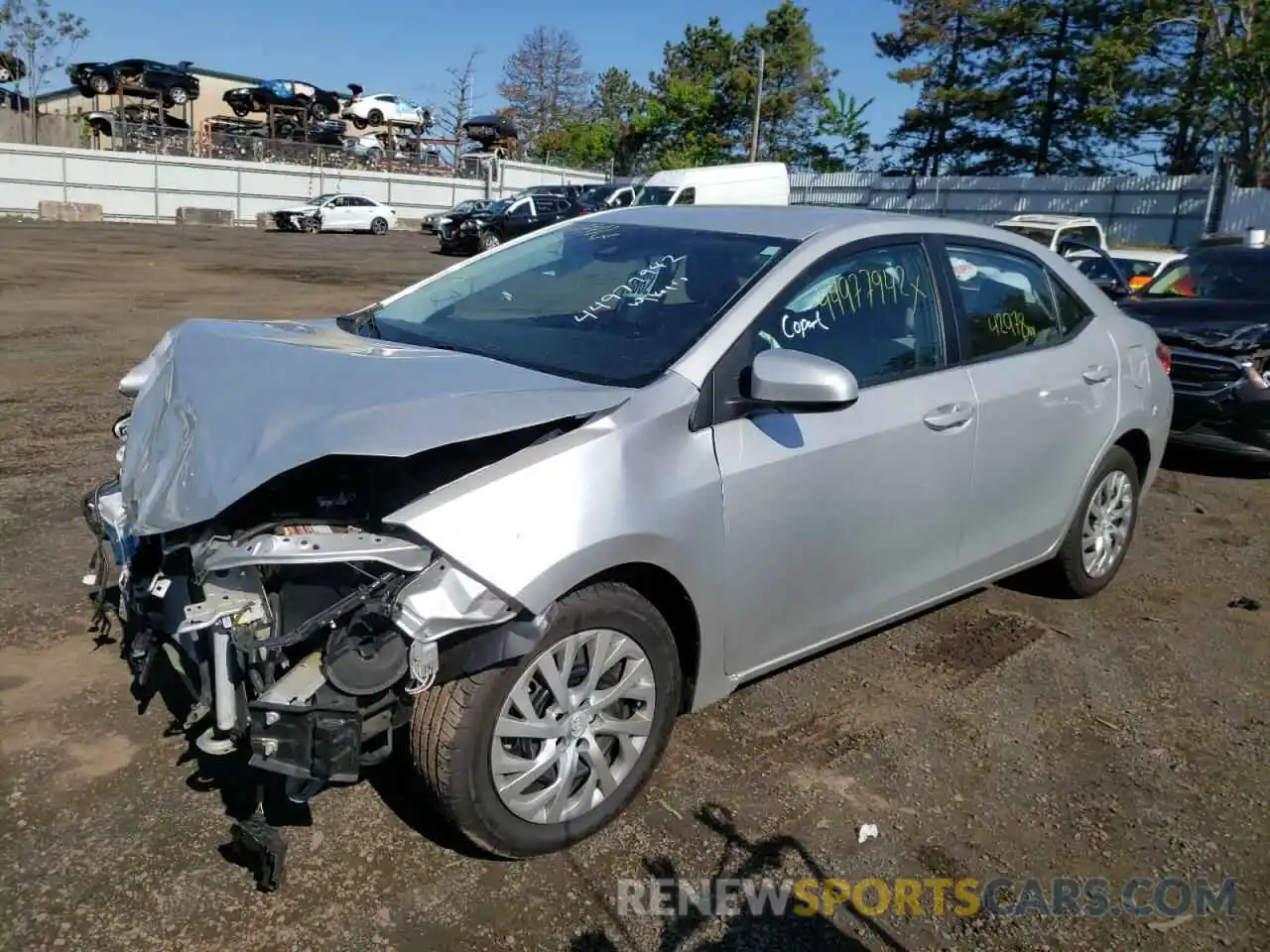 2 Photograph of a damaged car 5YFBURHEXKP910040 TOYOTA COROLLA 2019