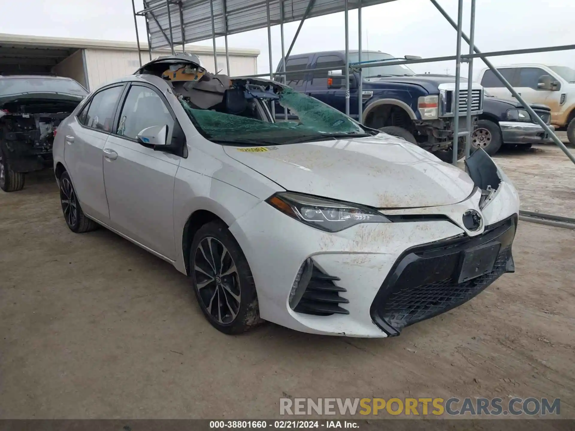 1 Photograph of a damaged car 5YFBURHEXKP910247 TOYOTA COROLLA 2019