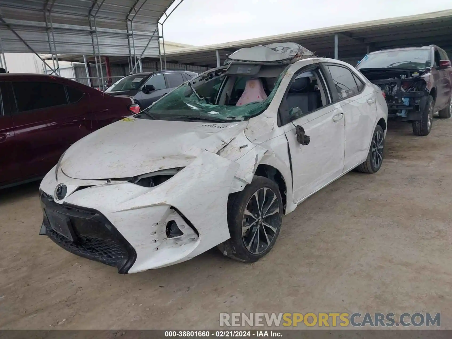 2 Photograph of a damaged car 5YFBURHEXKP910247 TOYOTA COROLLA 2019