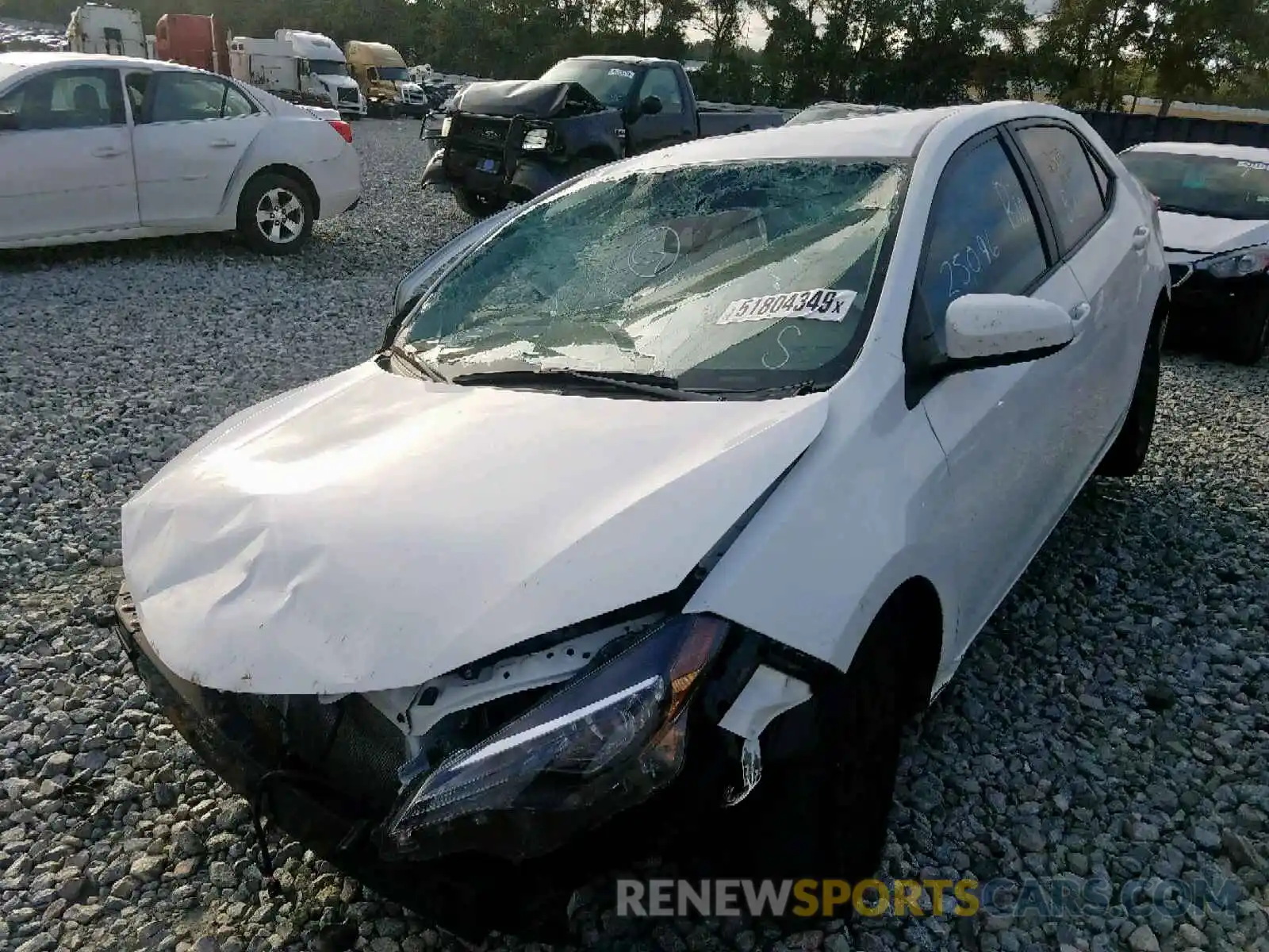 2 Photograph of a damaged car 5YFBURHEXKP912919 TOYOTA COROLLA 2019