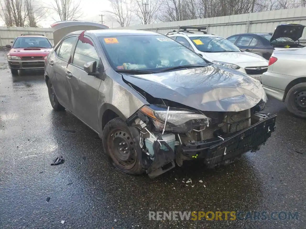 1 Photograph of a damaged car 5YFBURHEXKP913262 TOYOTA COROLLA 2019