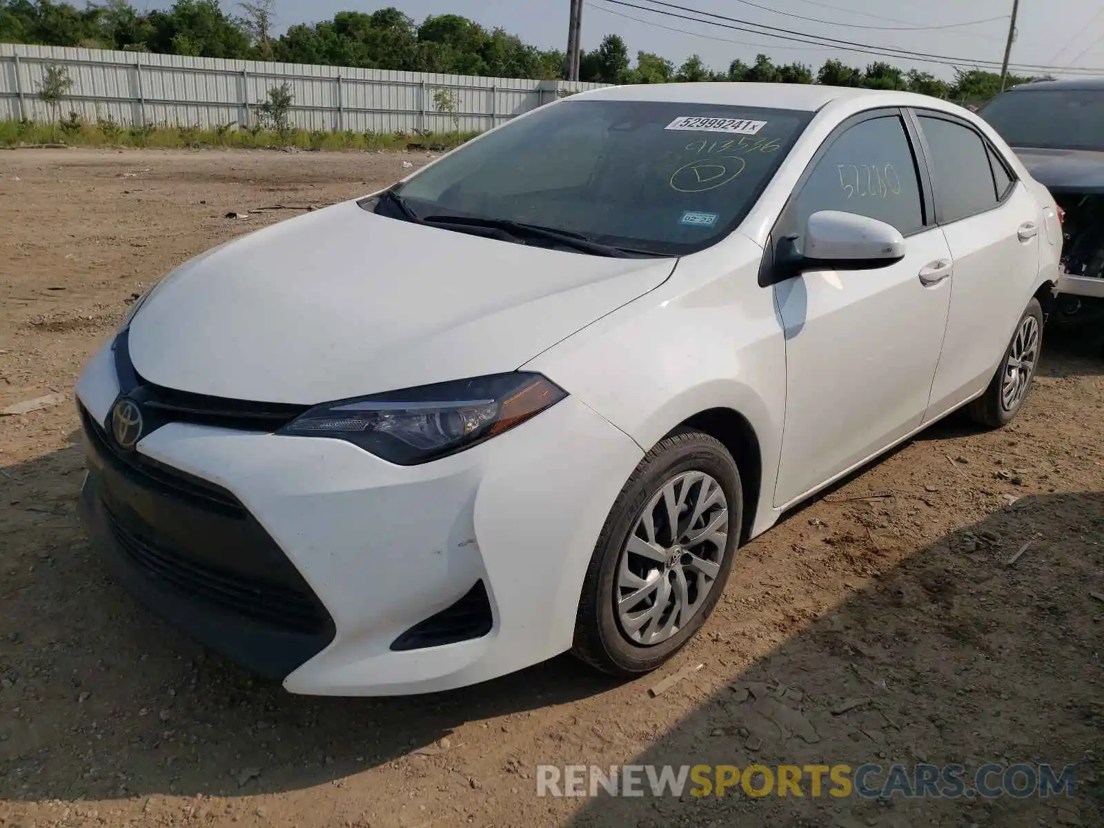 2 Photograph of a damaged car 5YFBURHEXKP913536 TOYOTA COROLLA 2019