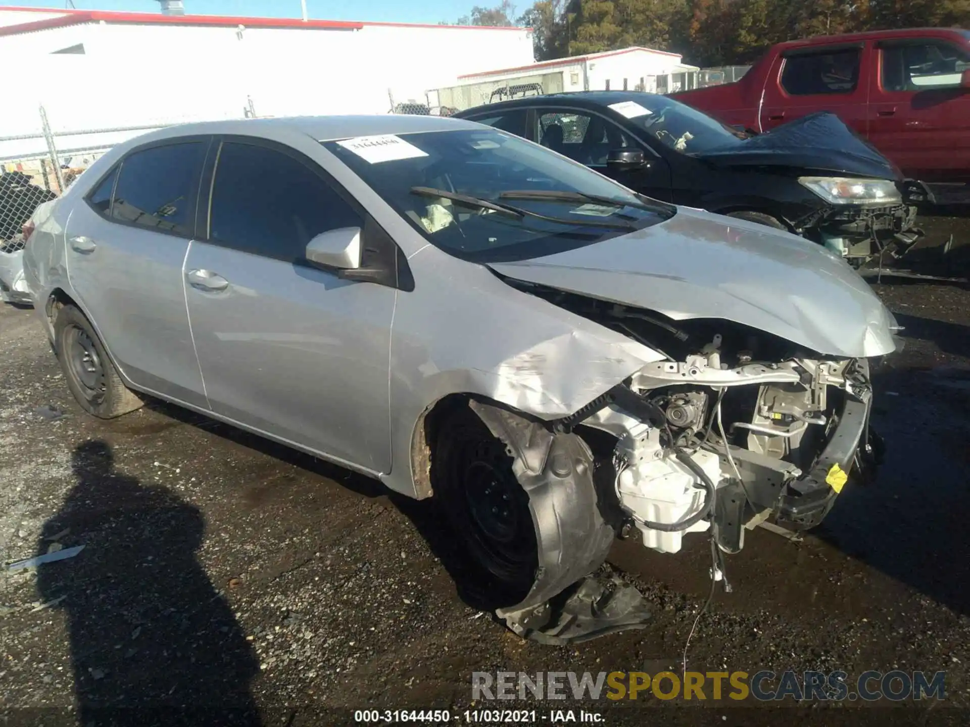 1 Photograph of a damaged car 5YFBURHEXKP914248 TOYOTA COROLLA 2019