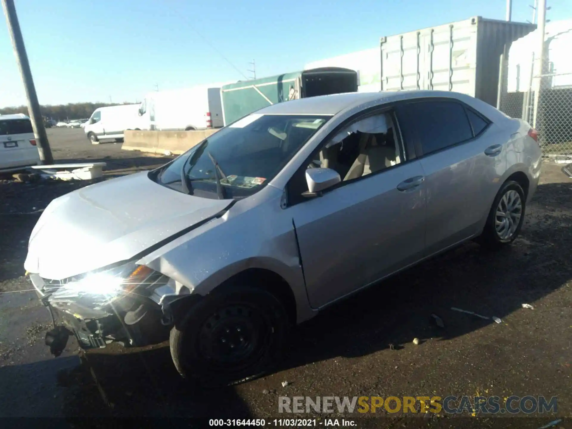 2 Photograph of a damaged car 5YFBURHEXKP914248 TOYOTA COROLLA 2019