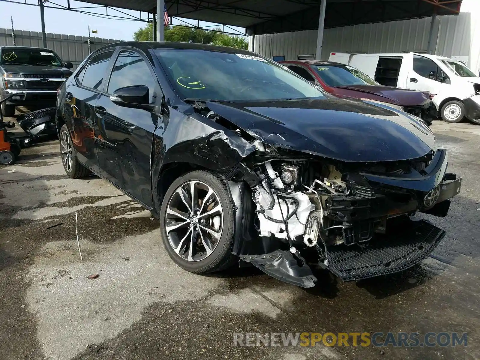 1 Photograph of a damaged car 5YFBURHEXKP914914 TOYOTA COROLLA 2019