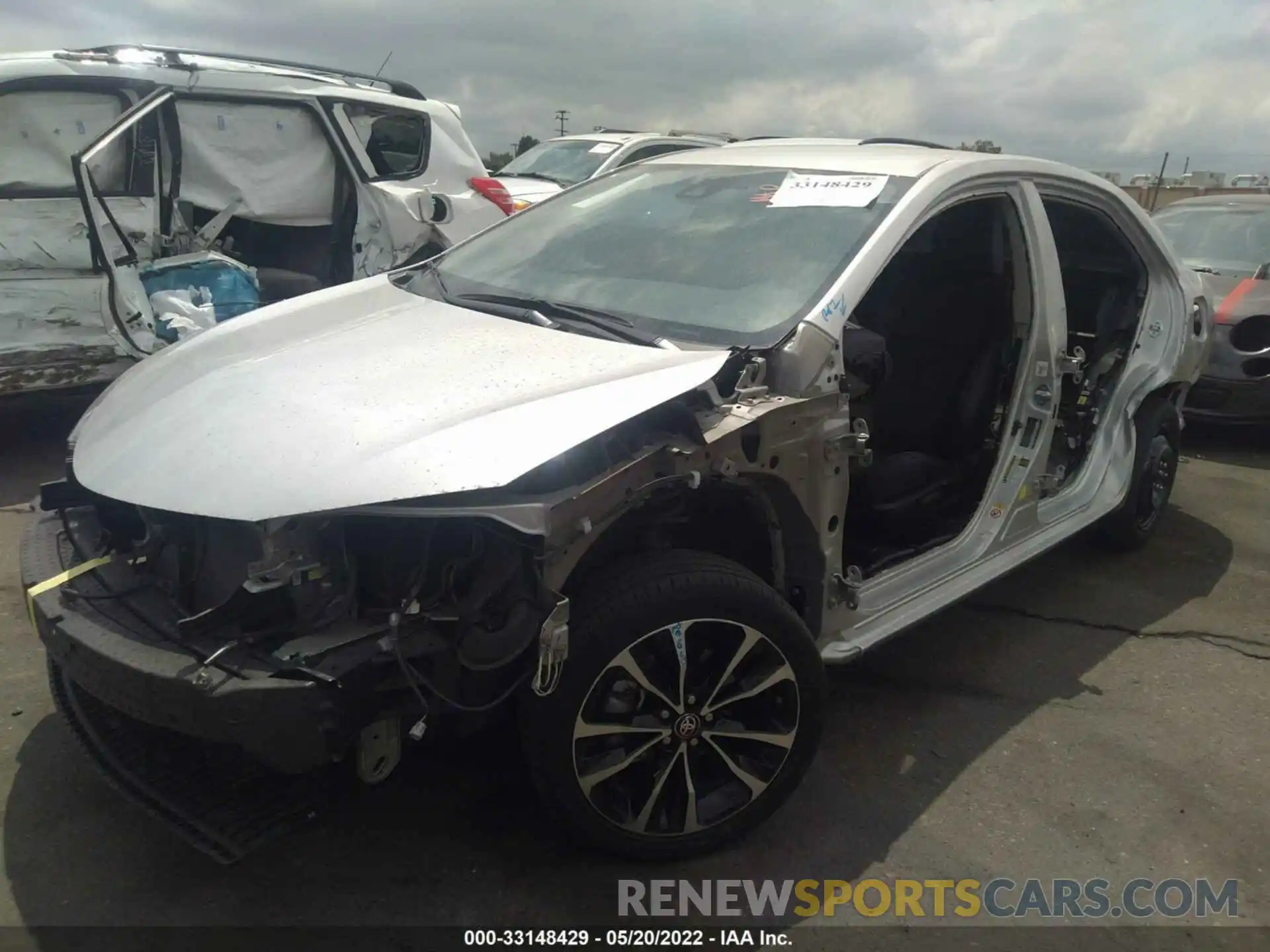 2 Photograph of a damaged car 5YFBURHEXKP915240 TOYOTA COROLLA 2019