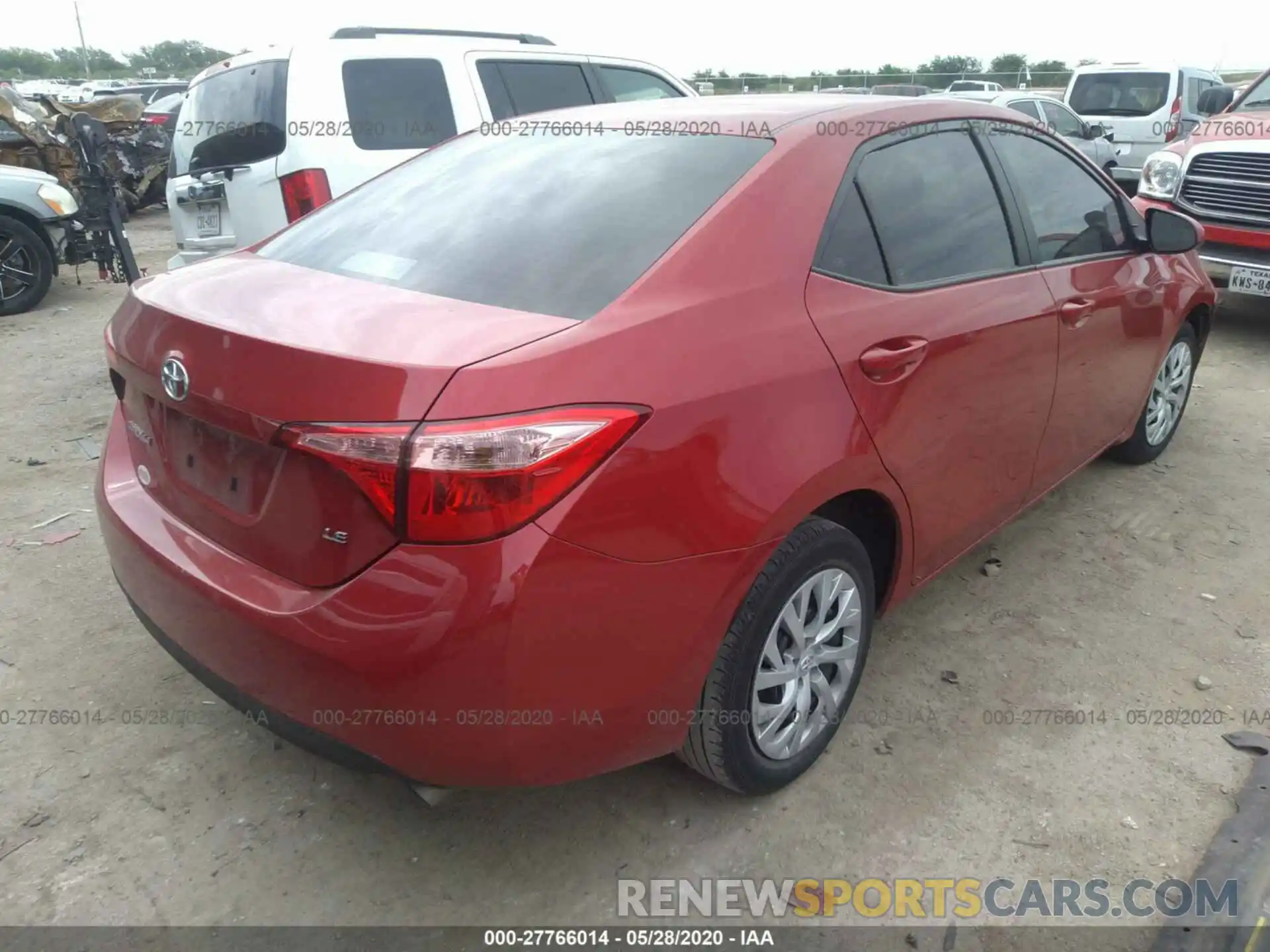 4 Photograph of a damaged car 5YFBURHEXKP915982 TOYOTA COROLLA 2019