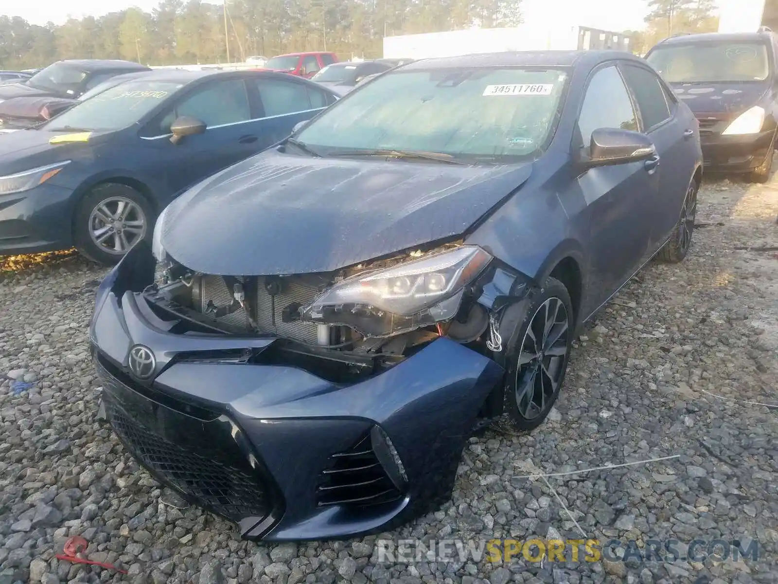 2 Photograph of a damaged car 5YFBURHEXKP916291 TOYOTA COROLLA 2019