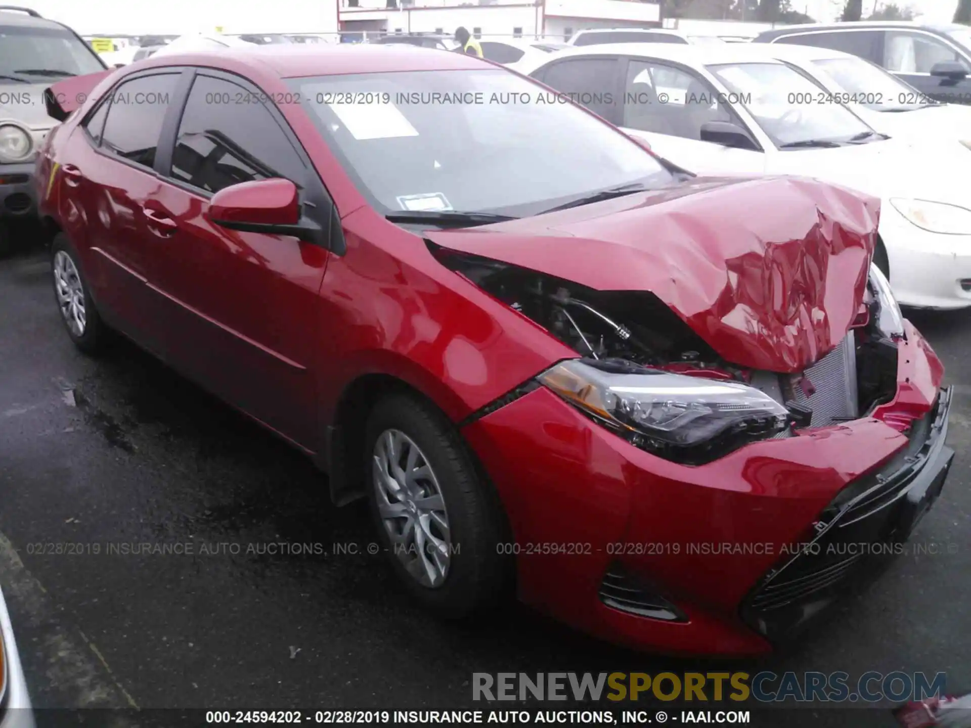 1 Photograph of a damaged car 5YFBURHEXKP916310 TOYOTA COROLLA 2019