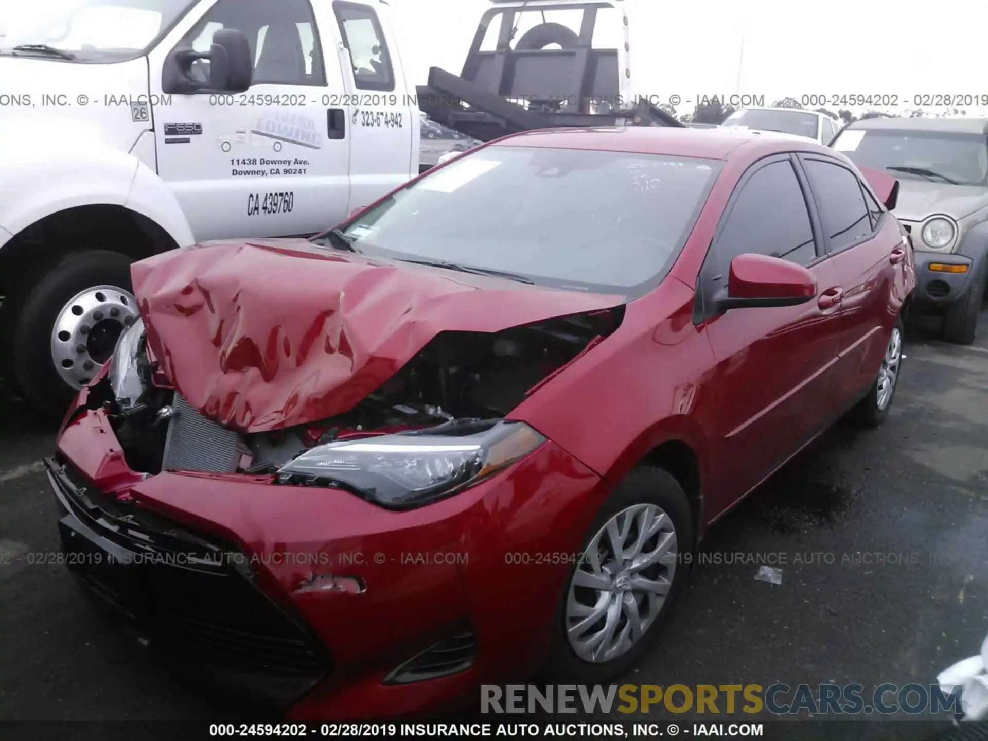 2 Photograph of a damaged car 5YFBURHEXKP916310 TOYOTA COROLLA 2019