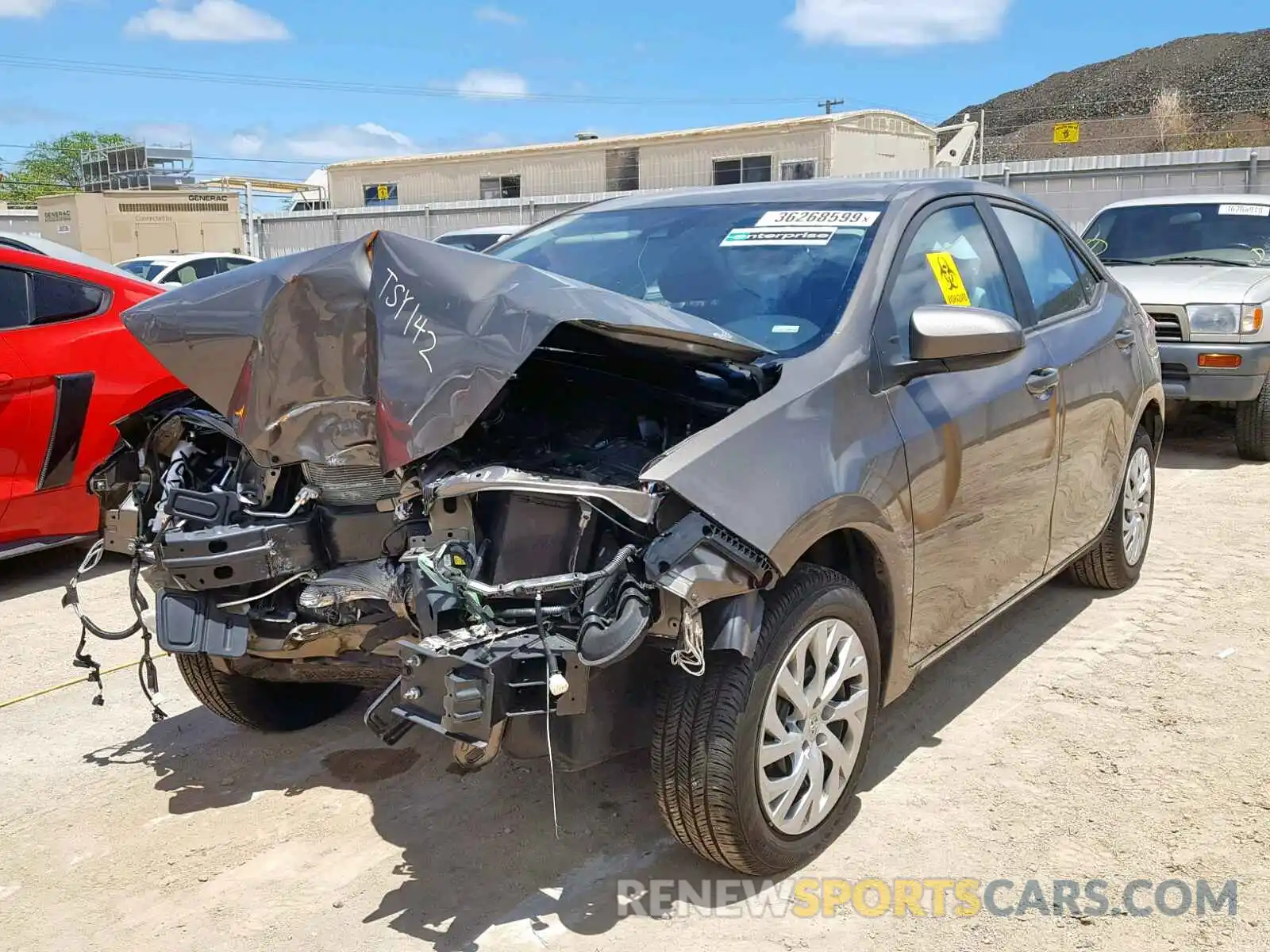 2 Photograph of a damaged car 5YFBURHEXKP916596 TOYOTA COROLLA 2019