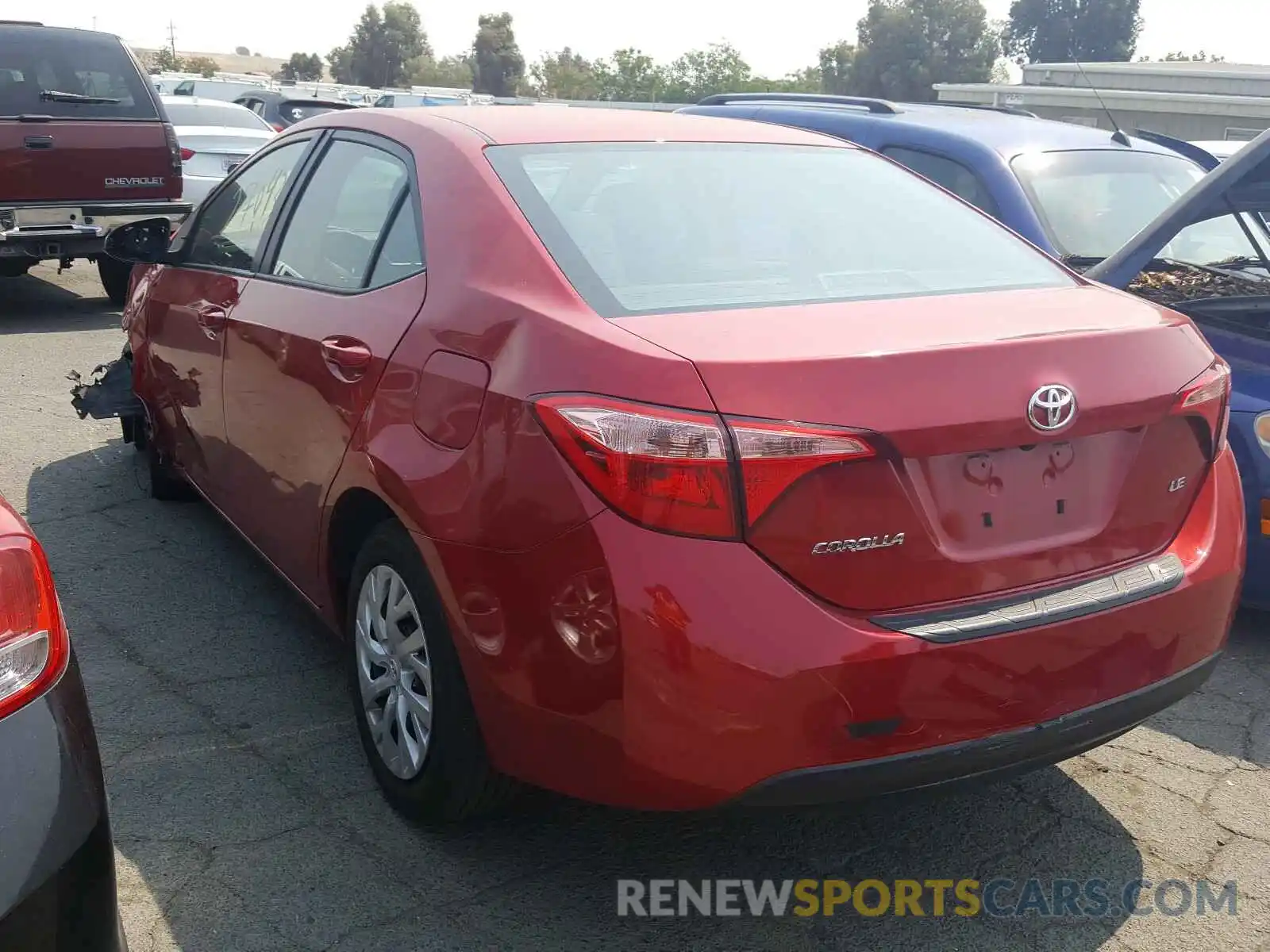 3 Photograph of a damaged car 5YFBURHEXKP917165 TOYOTA COROLLA 2019